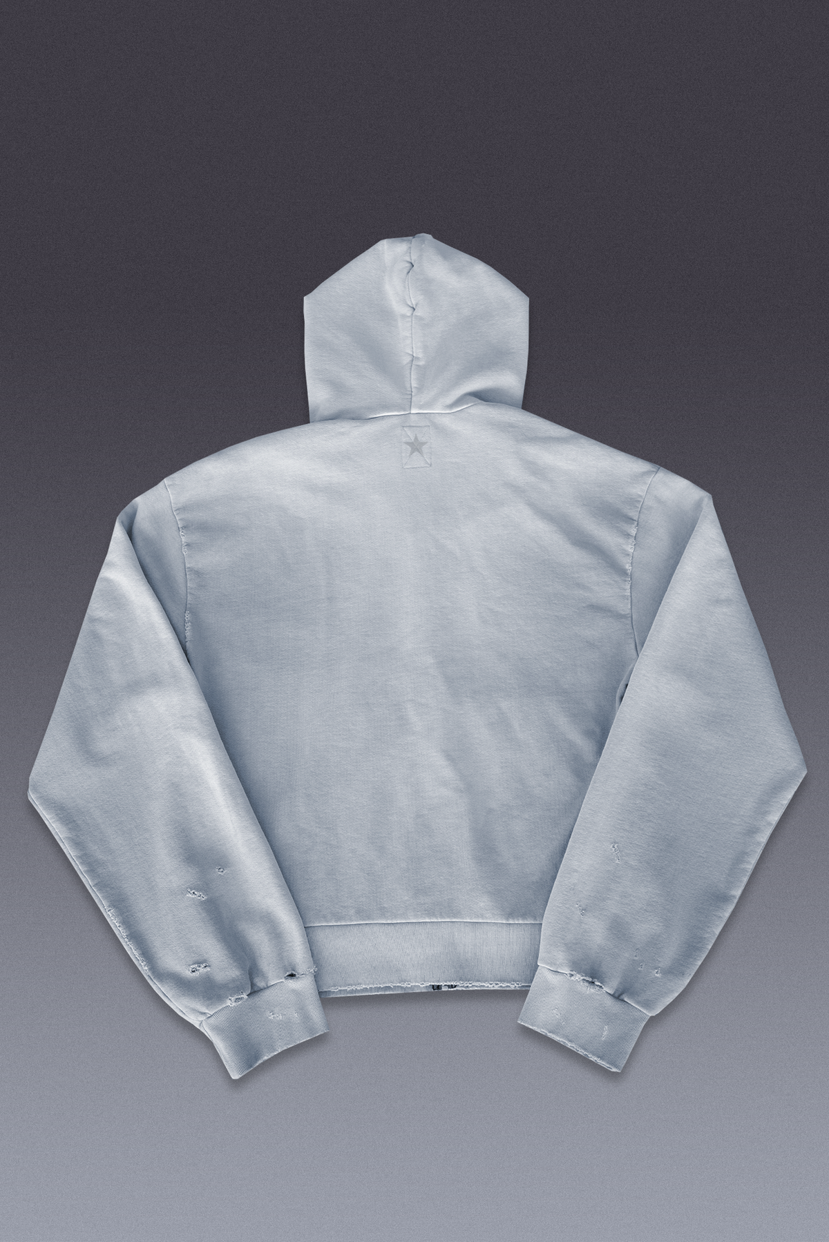 Distressed Zip Up Hoodie 02