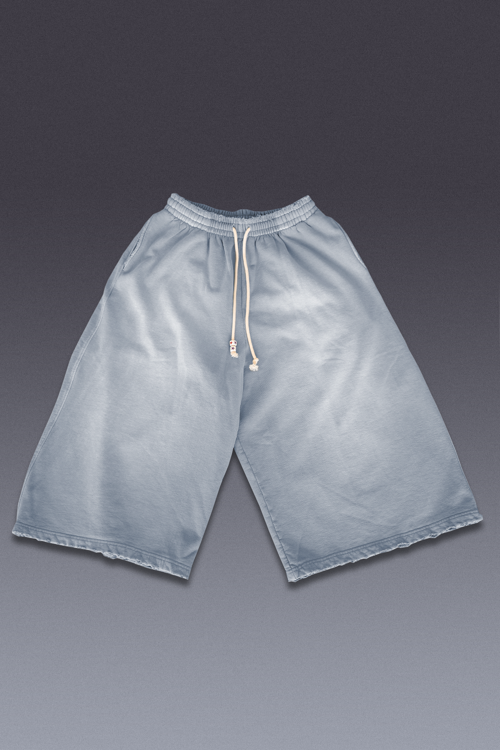 Slate Oversized Sweat Shorts