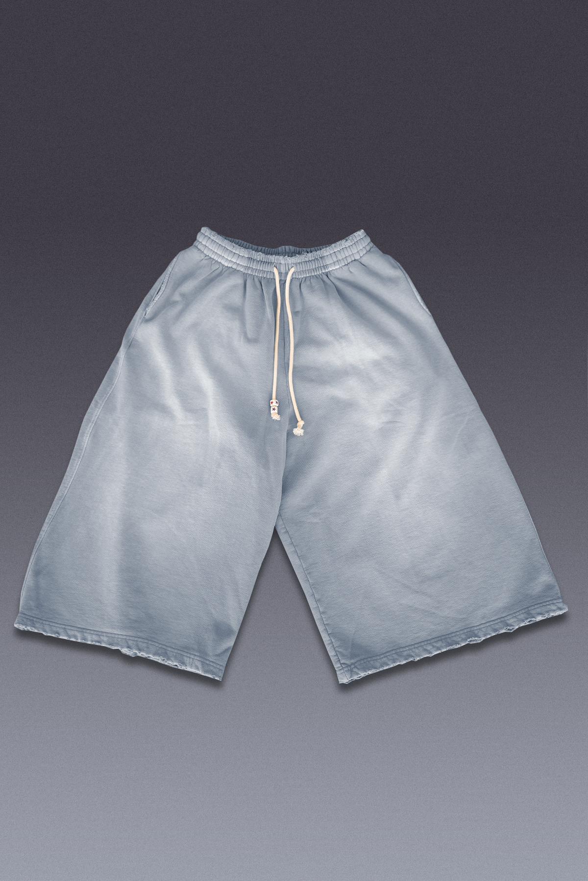 Slate Oversized Sweat Shorts