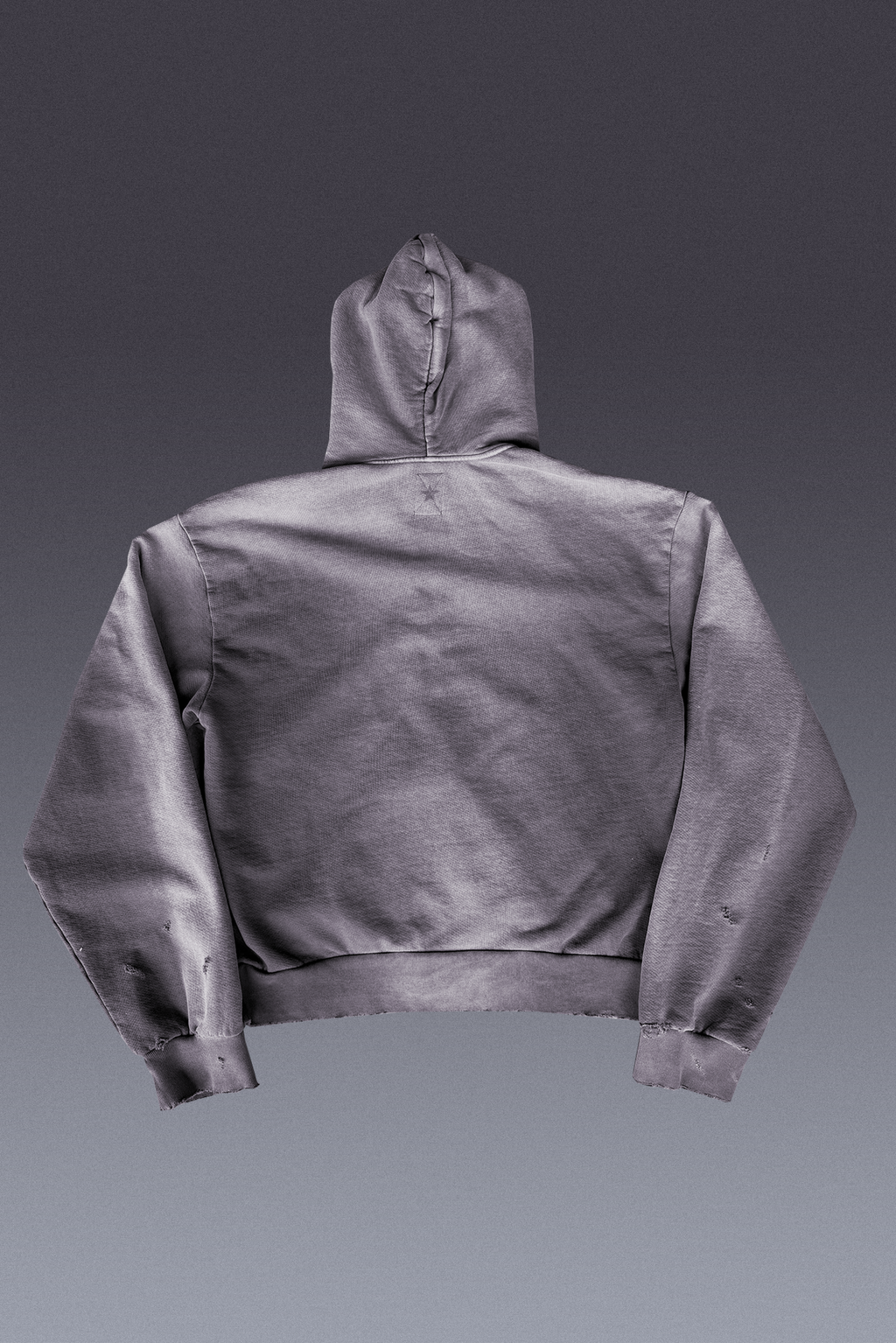 Cinder Distressed Zip up Hoodie