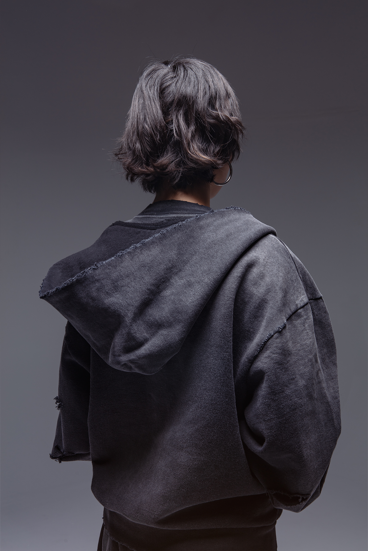 Abyss Distressed Zip Up Hoodie