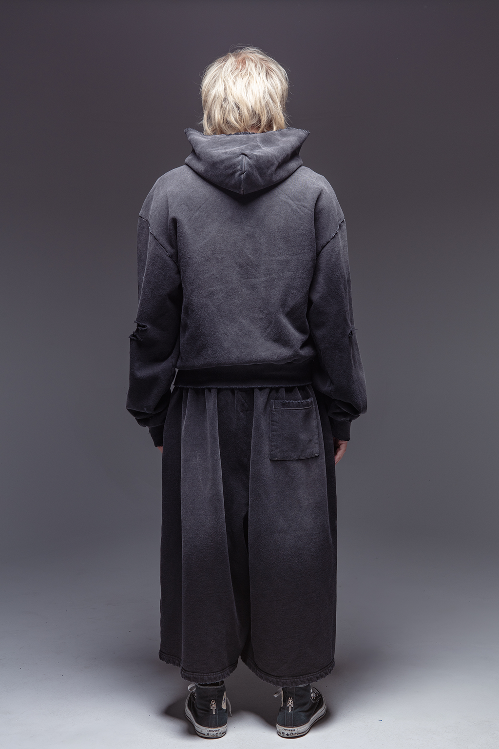 Abyss Distressed Zip Up Hoodie